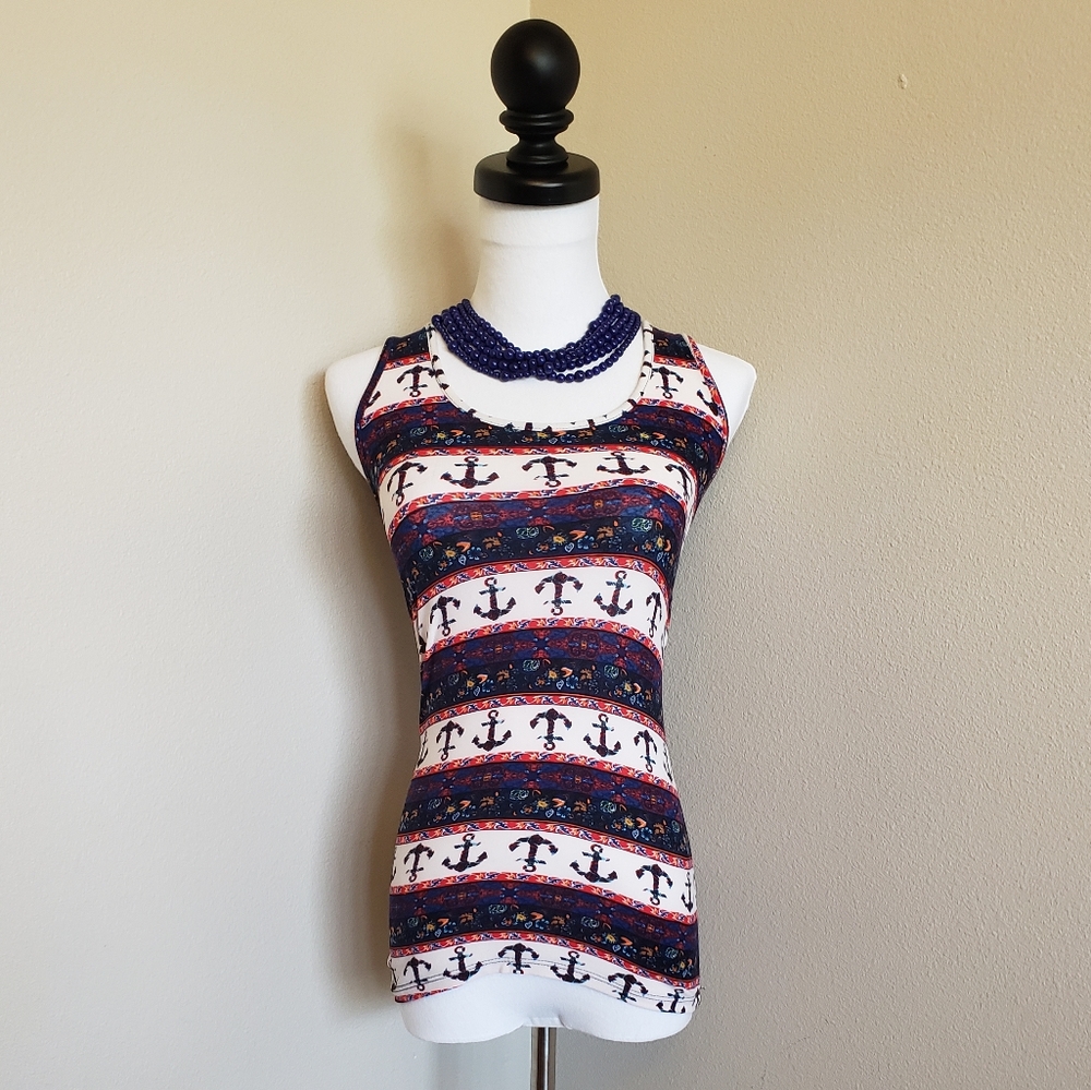Rue21 Anchor Stripe Tank